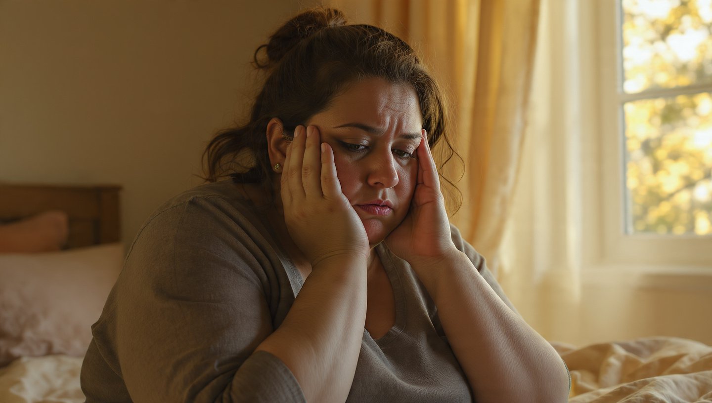 Woman over 40 frustrated with slow metabolism
